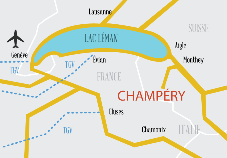 Zoom sur la région de Champéry