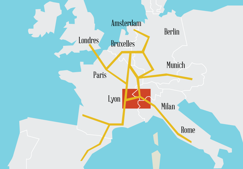 Carte routière européenne